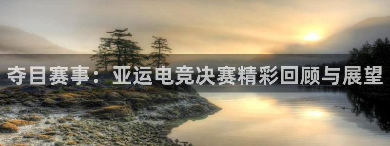 多宝电竞(体育)官方网站：夺目赛事：亚运电竞决赛精彩回顾与展望