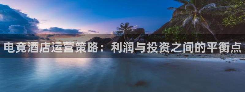 多宝电竞|welcome：电竞酒店运营策略：利润与投资之间的平衡点